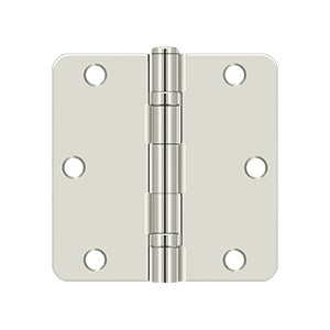 Deltana 3-1/2" x 3-1/2" x 1/4" Radius Hinge, Ball Bearing