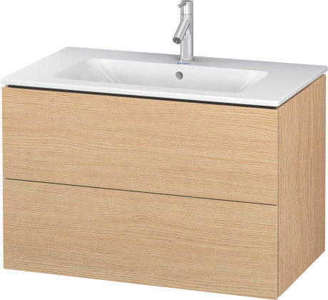 Duravit L-Cube Two Drawer 32" Wall-Mount Vanity Unit