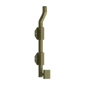 Deltana Solid Brass 10" Modern Offset Surface Bolt by Deltana