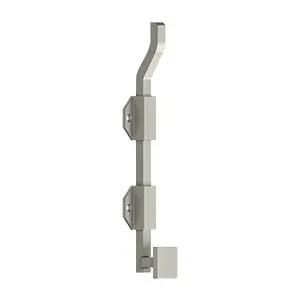 Deltana Solid Brass 10" Modern Offset Surface Bolt by Deltana