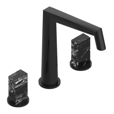 THG Paris Montaigne Grand Antique Marble Widespread Lavatory Set with Drain by THG Paris