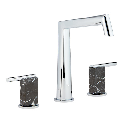 chrome polished faucet
