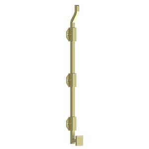 Deltana Solid Brass 18" Modern Offset Surface Bolt