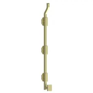 Deltana Solid Brass 18" Modern Offset Surface Bolt by Deltana