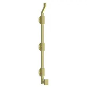 Deltana Solid Brass 18" Modern Offset Surface Bolt by Deltana