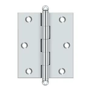 polished chrome hinge