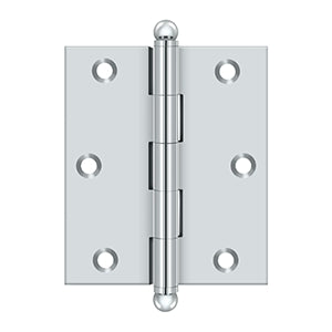 polished chrome hinge