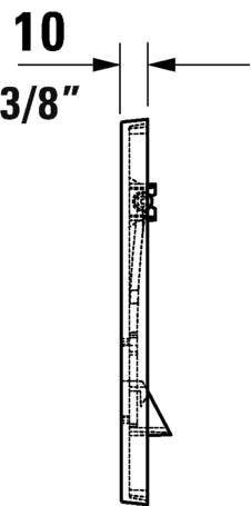 white actuator plate