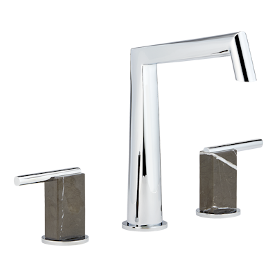 chrome polished faucet