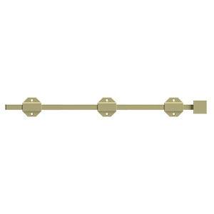 Deltana 18" Modern Solid Brass Surface Bolt