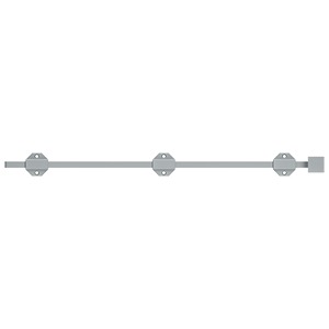 Deltana 24" Modern Solid Brass Surface Bolt