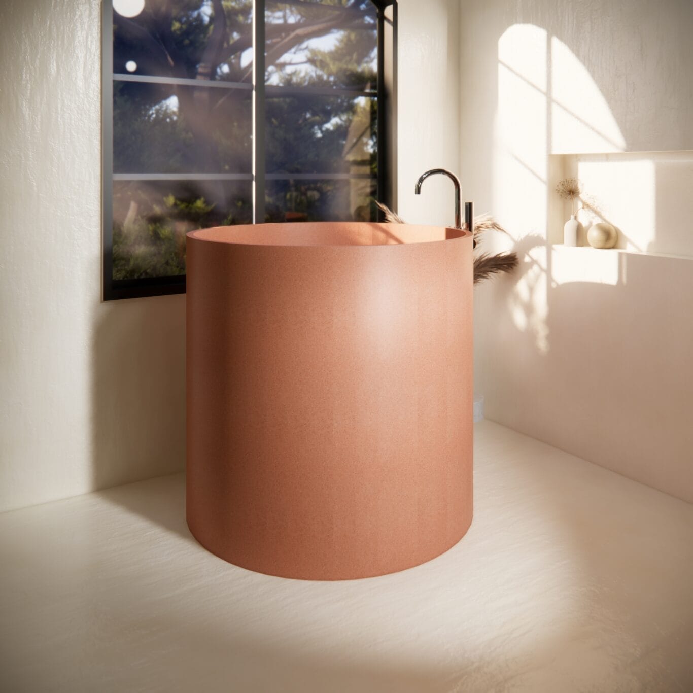 Balux Saka Concrete Freestanding Bathtub