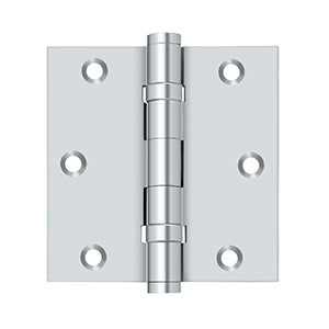 polished chrome hinges