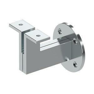 polished chrome handrail bracket