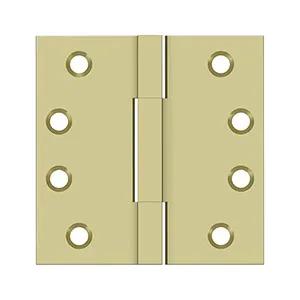Deltana 4"x 4" Solid Brass Square Knuckle Hinges by Deltana