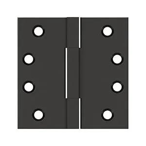 Deltana 4"x 4" Solid Brass Square Knuckle Hinges by Deltana