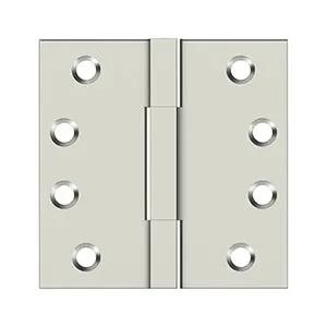 Deltana 4"x 4" Solid Brass Square Knuckle Hinges by Deltana