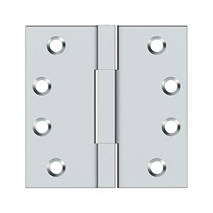 polished chrome hinge