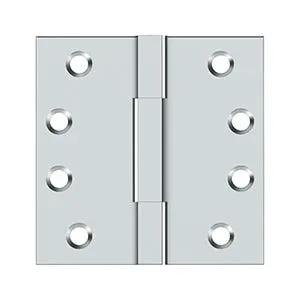 polished chrome hinge