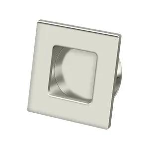 Deltana 2-3/4" x 2-3/4" Square Solid Brass Flush Pull by Deltana