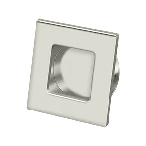 Deltana 2-3/4" x 2-3/4" Square Solid Brass Flush Pull