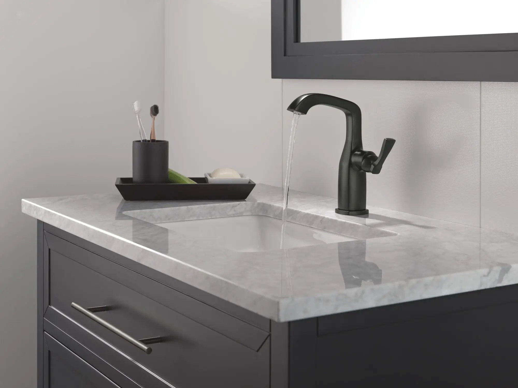 matte black bathroom faucet