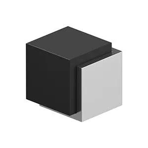 Deltana 1-3/4" Cube Contemporary Stainless Steel Floor Door Bumper by Deltana