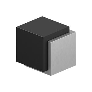 Deltana 1-3/4" Cube Contemporary Stainless Steel Floor Door Bumper by Deltana