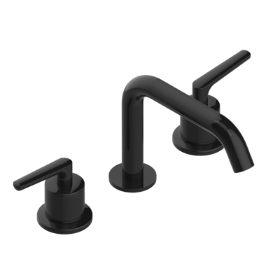 THG Paris Bondi with Lever Handles Widespread Lavatory Set with Drain