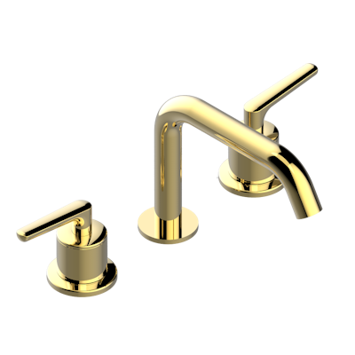 THG Paris Bondi with Lever Handles Widespread Lavatory Set with Drain