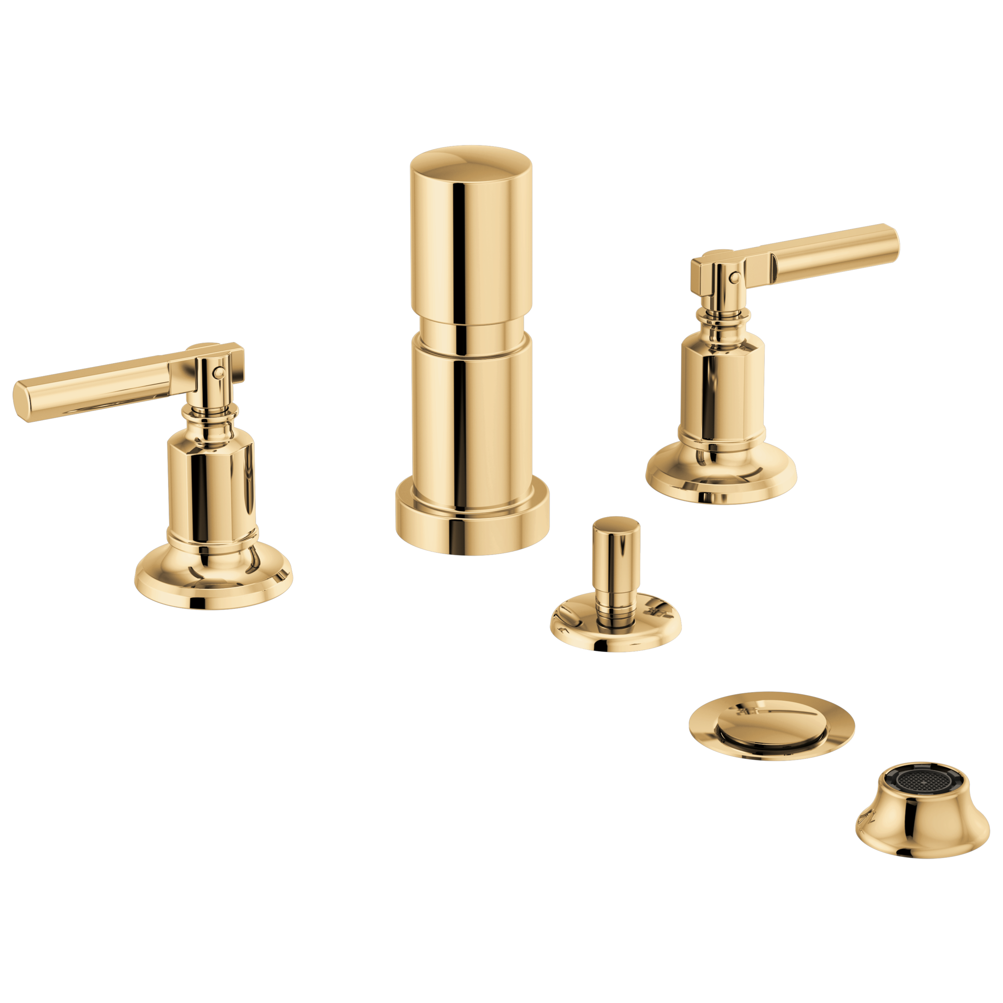 polished gold bidet