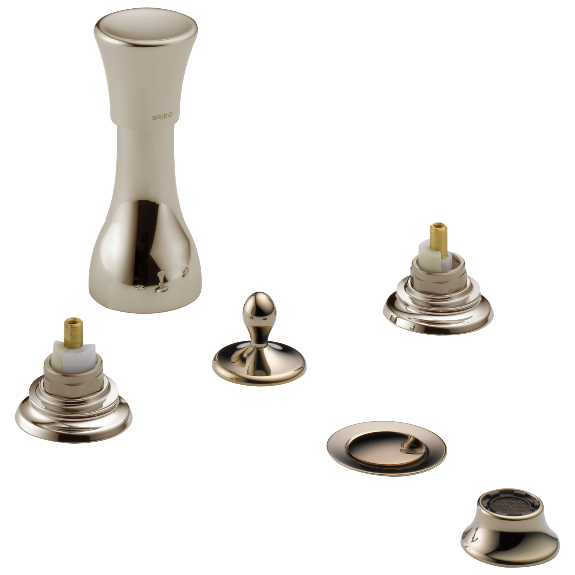 polished nickel bidet faucet