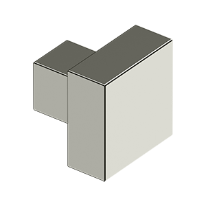 Deltana 1-1/4" X 1-1/4" Solid Brass Modern Square Knob by Deltana