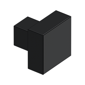 Deltana 1-1/4" X 1-1/4" Solid Brass Modern Square Knob by Deltana