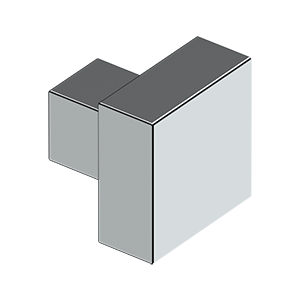 polished chrome knob