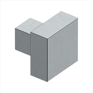 Deltana 1-1/4" X 1-1/4" Solid Brass Modern Square Knob by Deltana