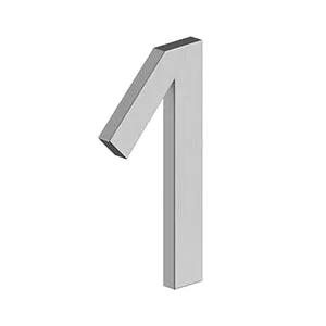 Deltana 4" Number 1, E Series with Risers, Stainless Steel by Deltana