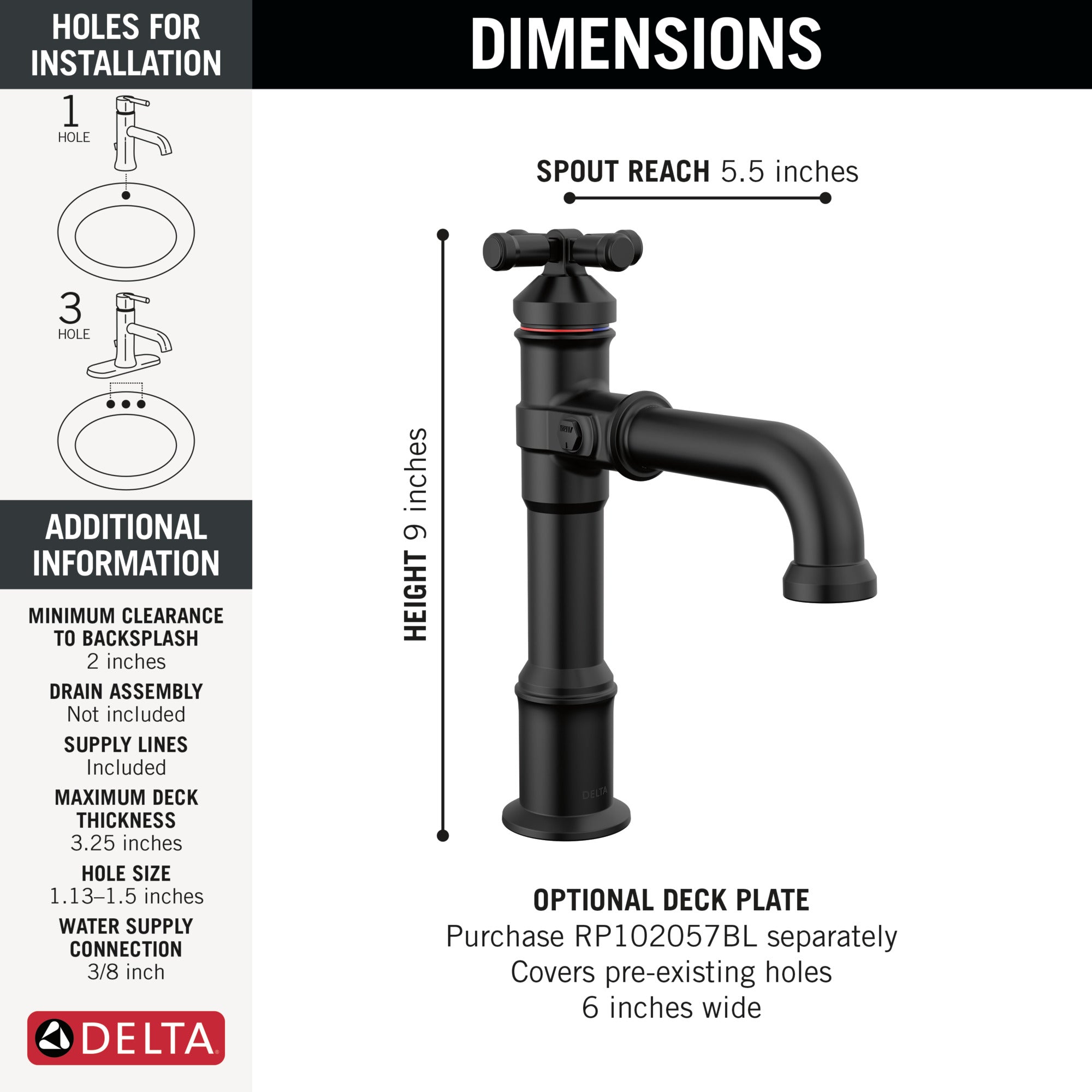 matte black bathroom faucet