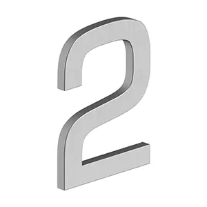 Deltana 4" Number 2, E Series with Risers, Stainless Steel by Deltana