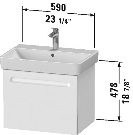 white drawing wallmount drawer