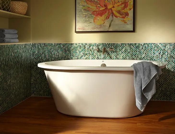 white bathtub