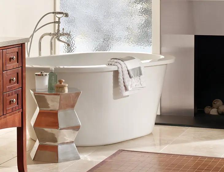 white bathtub