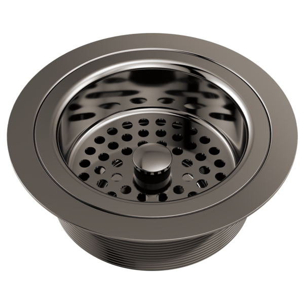 Brizo Kintsu Flange and Strainer Kitchen - Brilliance Black Onyx by Brizo