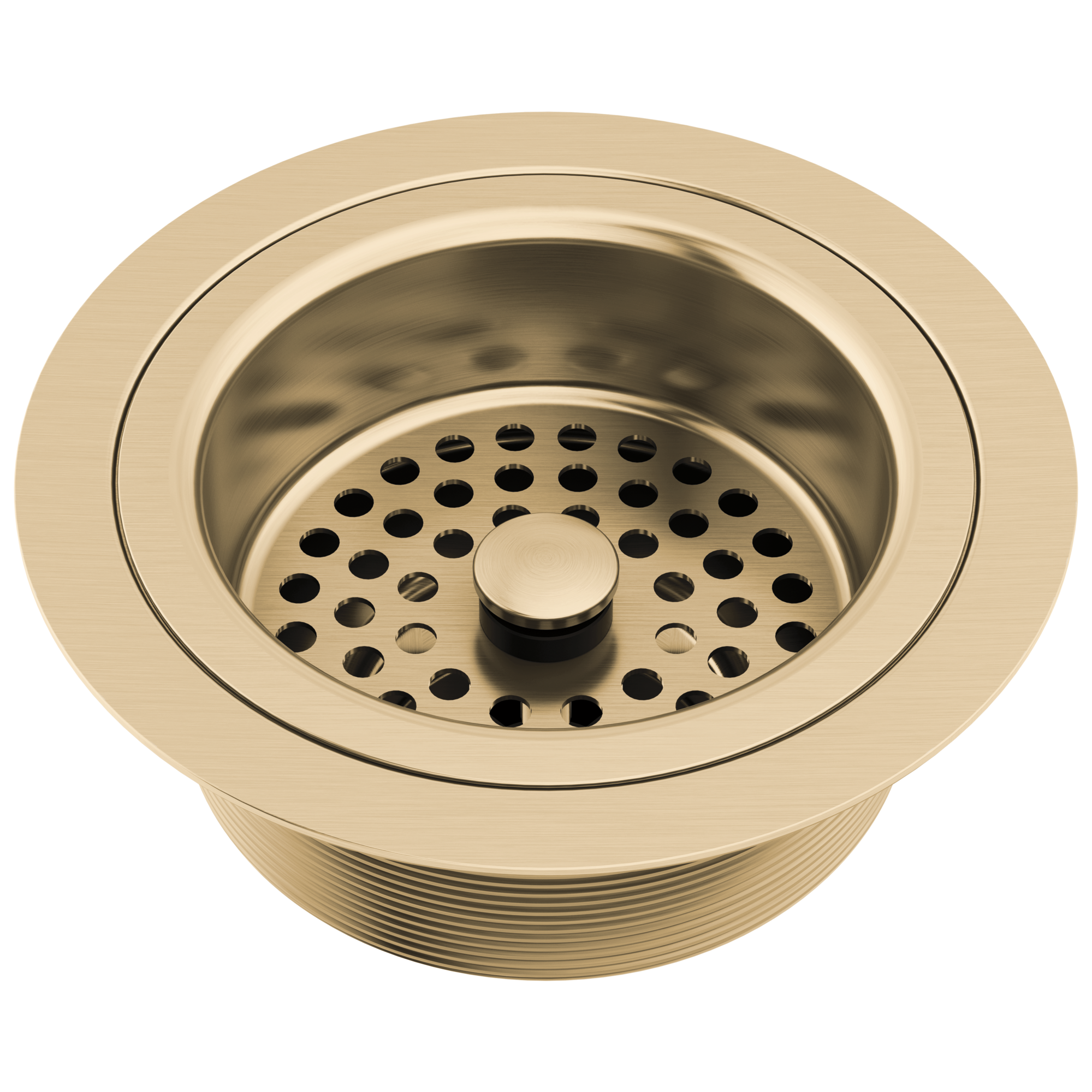 luxe gold sink flange