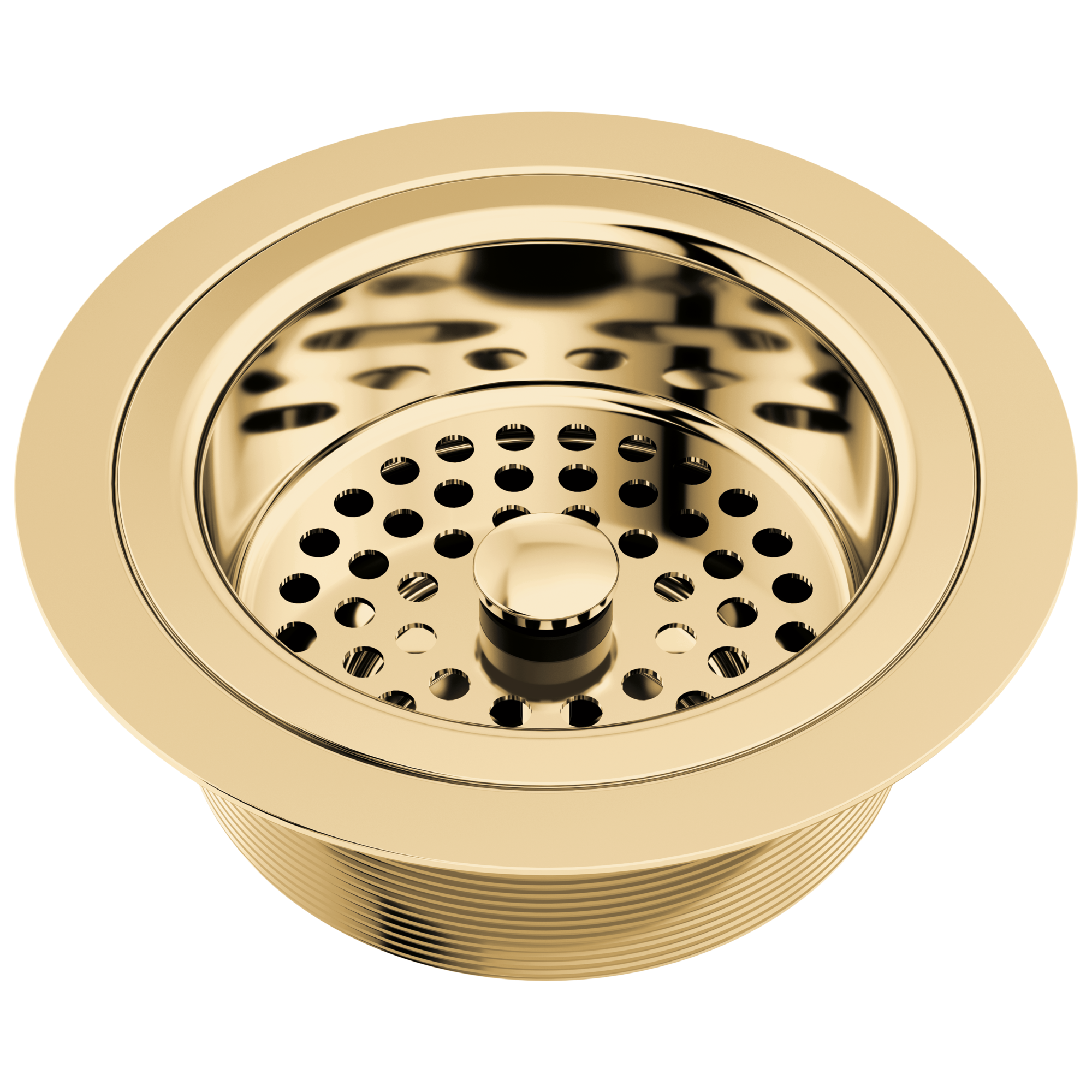 polished gold sink flange