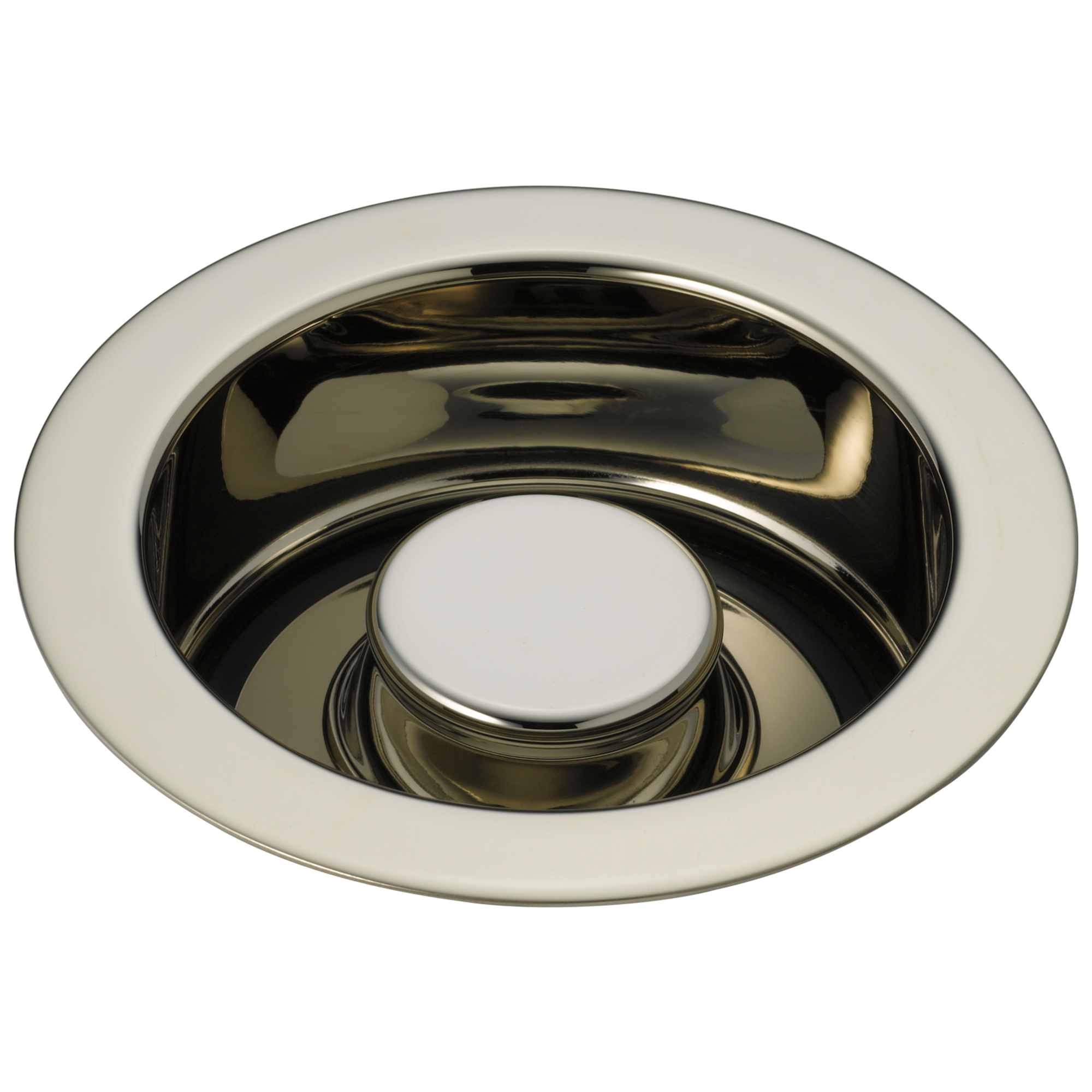 polished nickel kitchen disposal