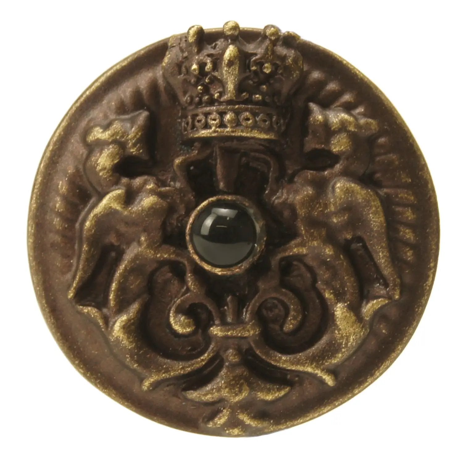 antique brass knob