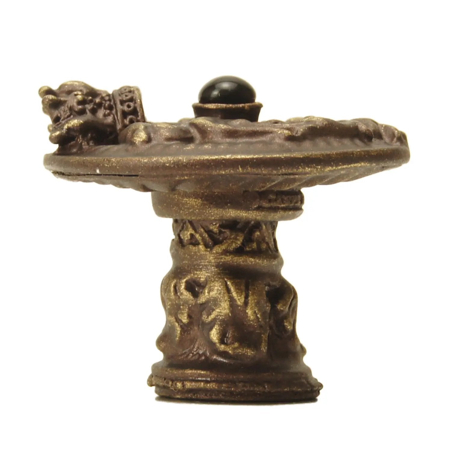 antique brass knob