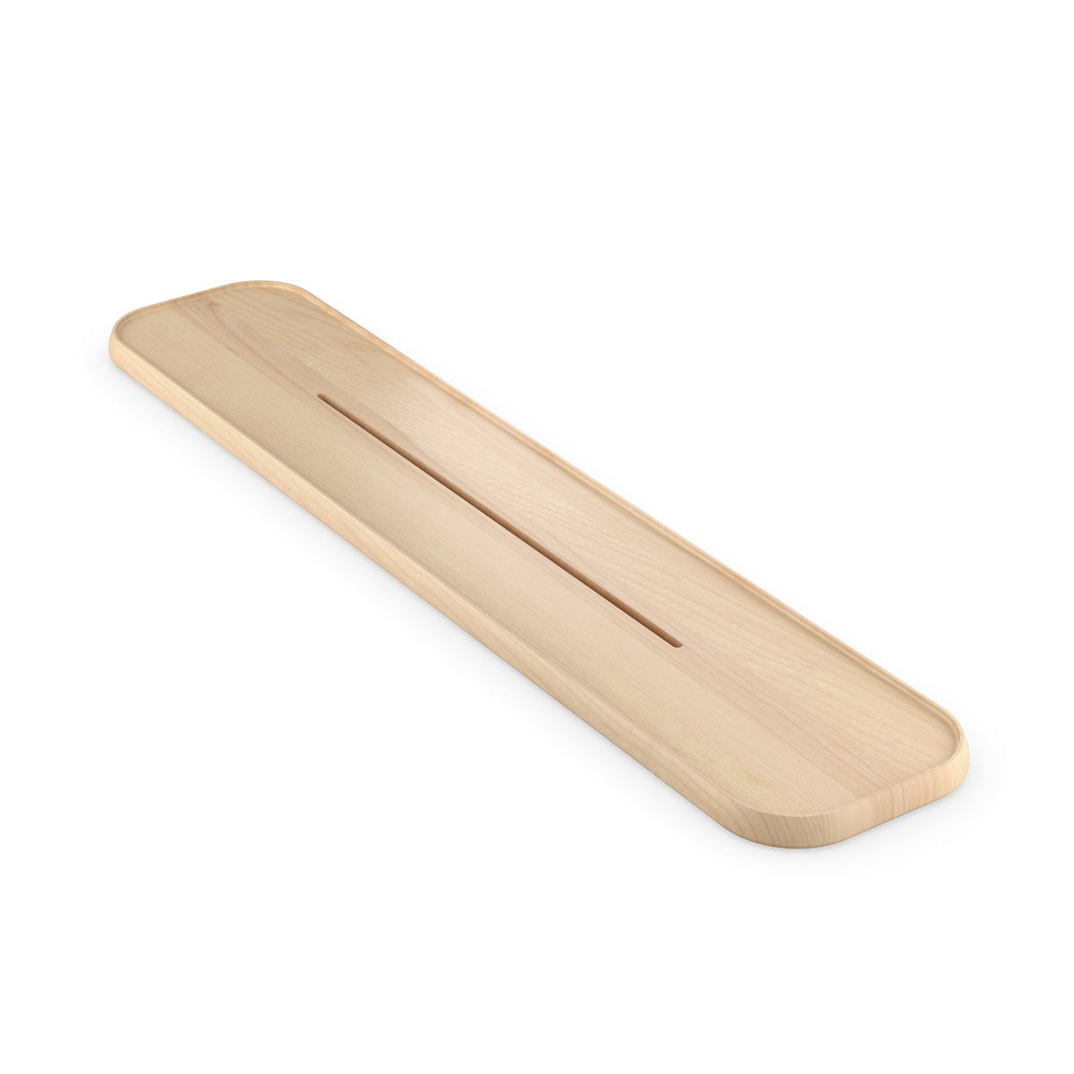 maple natural bathtub shelf