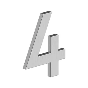 Deltana 4" Number 4, B Series with Risers, Stainless Steel by Deltana